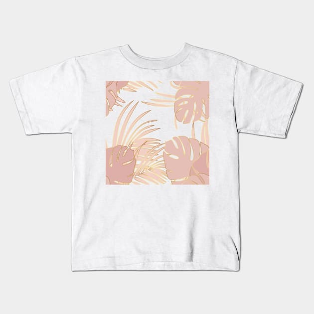 Monstera Kids T-Shirt by OlhaBabak